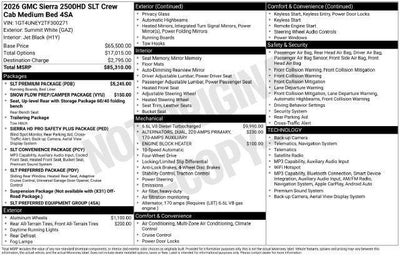 2026 GMC Sierra 2500 HD SLT