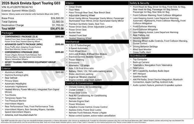 2026 Buick Envista Sport Touring